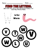 Print Awareness for the Letter 'W'