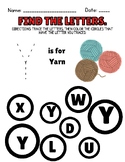Print Awareness for the Letter 'Y'