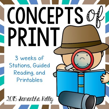 Preview of Print Concepts | Parts of a Book & Concepts of Print | Kindergarten Reading