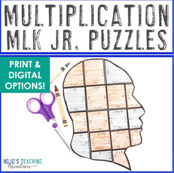 Preview of MULTIPLICATION Martin Luther King Jr Math Activities | Black History Month