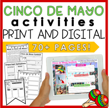 Preview of Print & Digital Cinco de Mayo Activities | Distance Learning, Google Slides