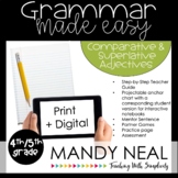 Print + Digital Fourth and Fifth Grade Grammar (Adjectives
