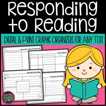 Preview of Print & Digital Graphic Organizers for Reading