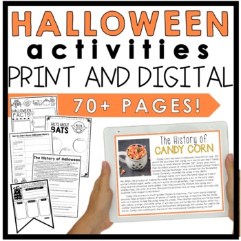 Print & Digital Halloween Activities Packet by Love Create Edu-Kate