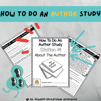 Preview of Print & Digital | How To Do An Author Study with Templates