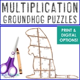 MULTIPLICATION Groundhog Day Math Activity Center Craft Wo