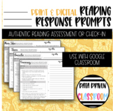 Print & Digital | Reading Response Prompts