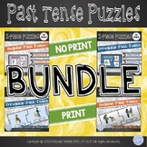 Print & Digital Regular/Irregular Past Tense Puzzle BUNDLE