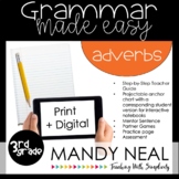 Print + Digital Third Grade Grammar (Adverbs)