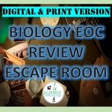 Print & Digital Versions of  Biology EOC Review Escape Roo