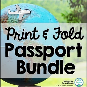 Preview of {Print, Fold, and Go} Passport Bundle