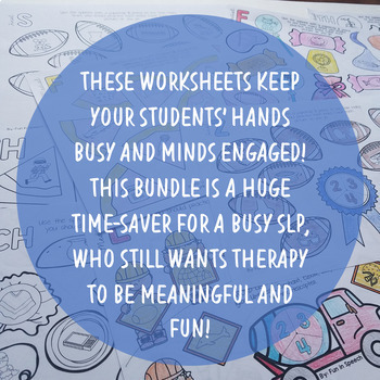 articulation worksheets with print and go speech therapy activities