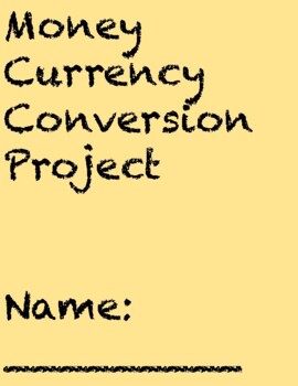 Preview of Print & Go - Currency Conversion Project (editable)