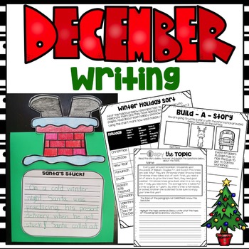 Print & Go December Writing Packet by Becky's Room | TpT