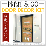 Print & Go Door Decor Kit: November