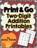 Print & Go Two-Digit Addition Printables {Autumn}