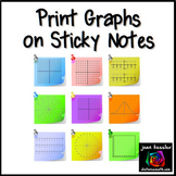 Math Graphs Sticky Notes Templates
