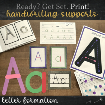 Preview of Handwriting Supports Bundle - Activities for Ready? Get Set. Print!™