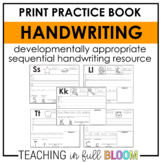 Print Handwriting Practice Book - Developmental Sequence
