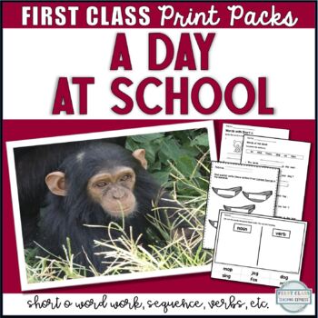 Preview of Print Packs - A Day at School Lesson Resource