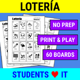 Print & Play Spanish Game - Lotería Mexican Bingo
