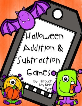 Preview of Print & Play: Halloween Math Games