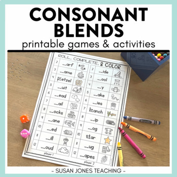 Preview of Consonant Blends Games & Activities: Print, Play, LEARN!
