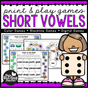 Short vowel games reading mama