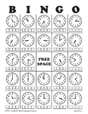 Print & Play Telling Time with Analog Clocks Bingo 60 Boar