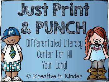Preview of Print & Punch! A Year Long Literacy Center