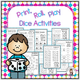 Print, Roll, and Play Dice Activities