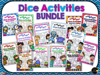 Preview of Print, Roll and Play Dice Activities BUNDLE