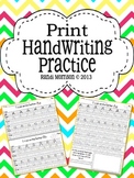 Print Style Handwriting Practice Book