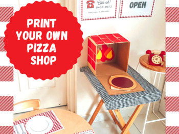Preview of Print Your Own Pizza Shop - Role Play