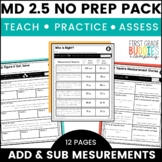 Measurement Word Problems | MD 2.5 | Tasks for Instruction and Assessment