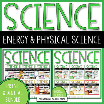 Preview of Forms of Energy & Physical Science - Print & Digital Activities & Lessons Bundle