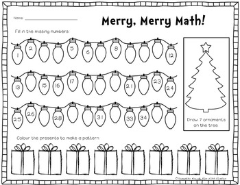 Let It Snow!A No Prep Math & Literacy Pack for Winter & Christmas