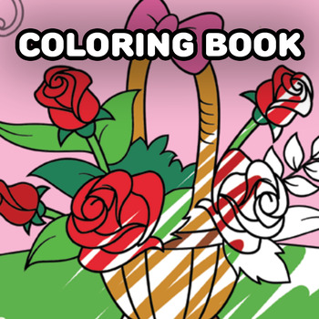 Preview of Print and Go - 20 Flower Coloring Pages - Coloring Book - Printable - Free