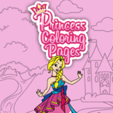Print and Go - 20 Princess Coloring Pages - Coloring Book 