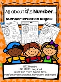 *PRINT and GO* All About Numbers 1-20 Practice Pages