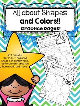 Preview of *PRINT and GO*  All About Shapes and Colors