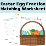 Print-and-Go Easter Egg Matching Fractions Worksheet