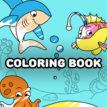fish color book cute