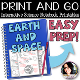 Print and Go Interactive Sheets Earth and Space (Rotation 