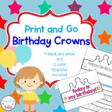 Print and Go Birthday Crowns