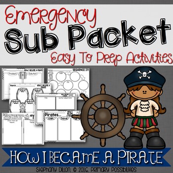 Preview of Print and Go Sub Packet for How I Became a Pirate
