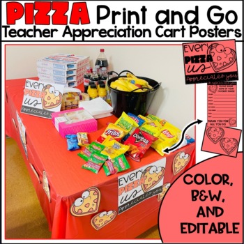 Preview of Print and Go Teacher Appreciation Cart Posters