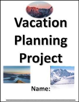 Preview of Vacation Planning PowerPoint (No Prep, Print & Go)