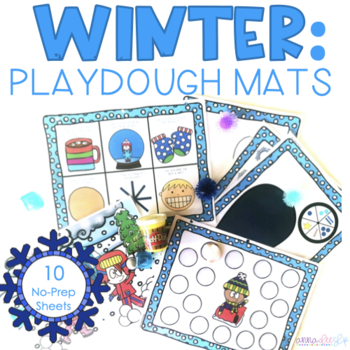 #MERRYMONDAY Play-doh Mats ~ Winter