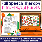 Print and No Print Fall Speech Therapy Activities